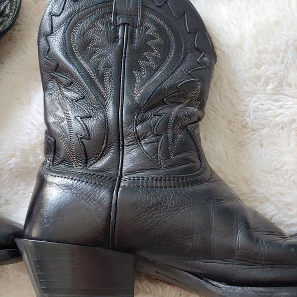 Ariat Men’s Black Deertan Legend Phoenix Boots squar toe 10010938 size 9EEE main image 13